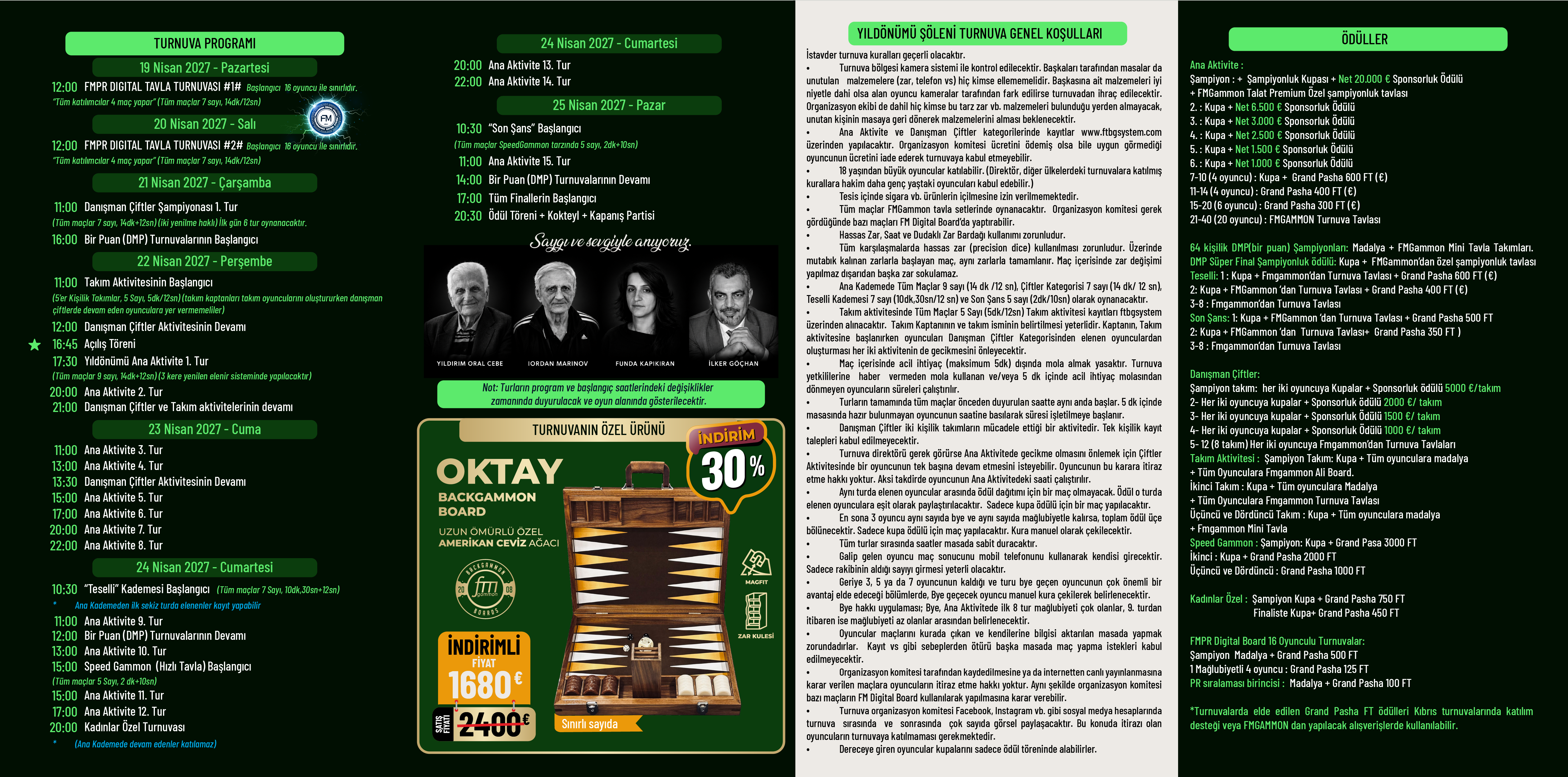 19th Anniversary Backgammon Feast