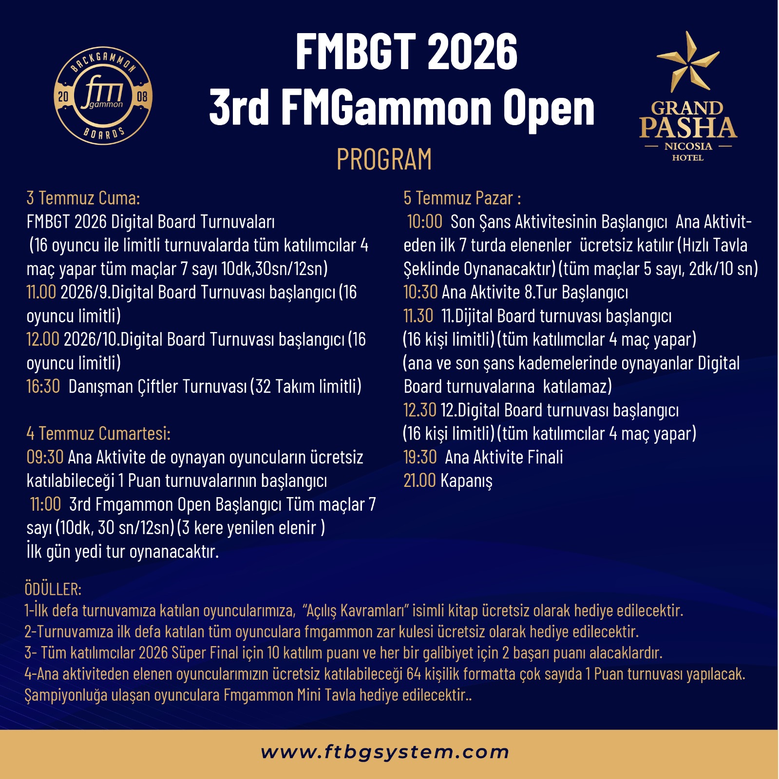 3rd Fmgammon Open