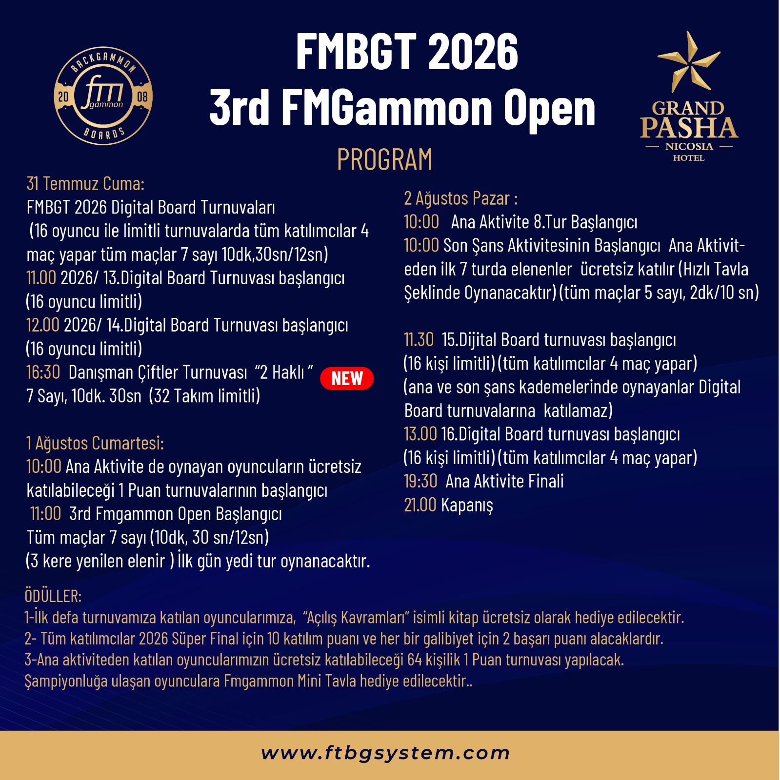 3rd Fmgammon Open